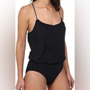 ESCAPE BLACK PUFFY BODYSUIT